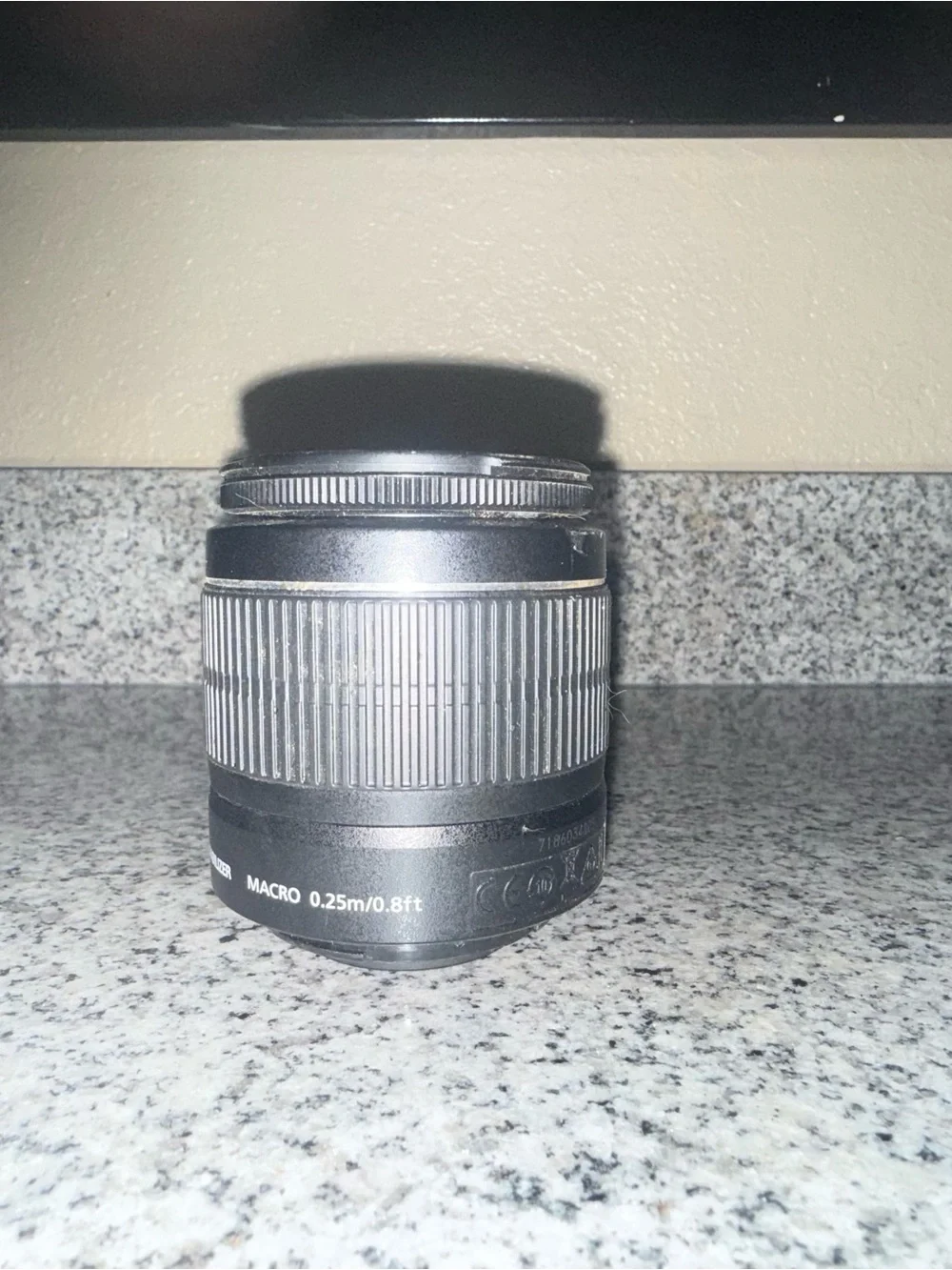 Black Macro Camera Lens - 0.25m/0.8ft